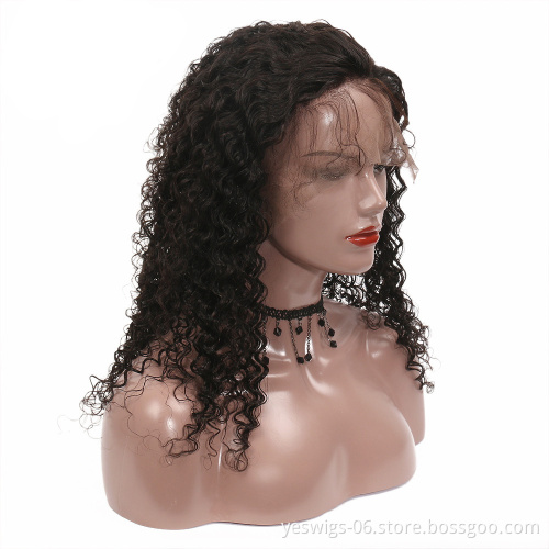 Cheap Human Hair Wigs  Brazilian Virgin Cuticle Aligned 100%Human Hair 13x4 Lace Front Wig Kinky Curly For Black Women Hot Sale